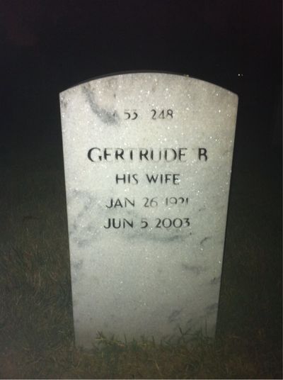 Harlene Millette — Headstone Back