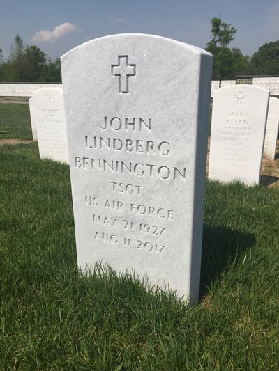 John Bennington — Headstone Front