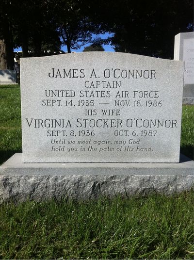 Headstone Front of James O'Connor. Arlington National Cemetery.