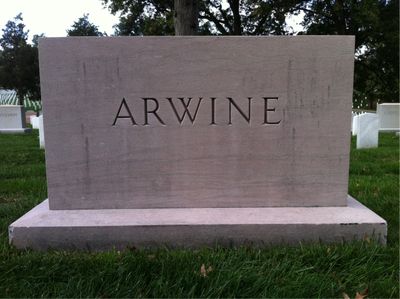 Shryock Arwine — Headstone Back