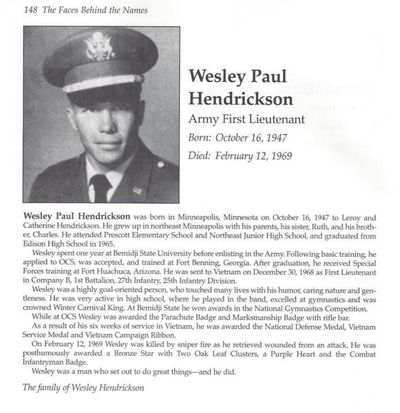 Wesley Paul Hendrickson