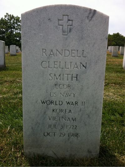 Headstone Front of Kathleen Smith. Arlington National Cemetery.