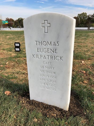 Headstone Front of Gladys Kilpatrick. Arlington National Cemetery.