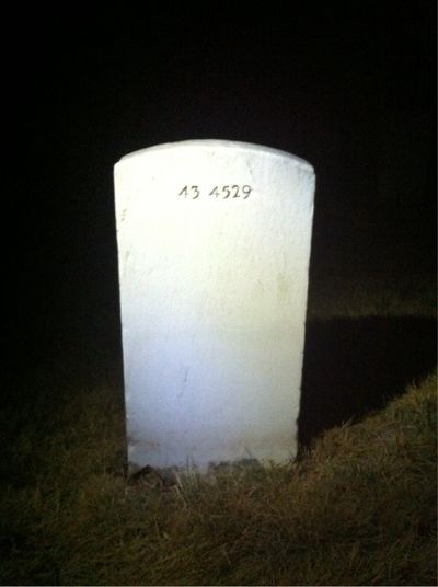 Headstone Back of Michael Richie. Arlington National Cemetery.