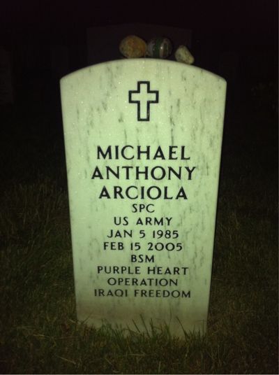 Michael Arciola — Headstone Front