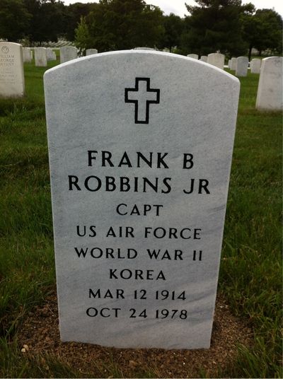 Headstone Front of Constance Robbins. Arlington National Cemetery.