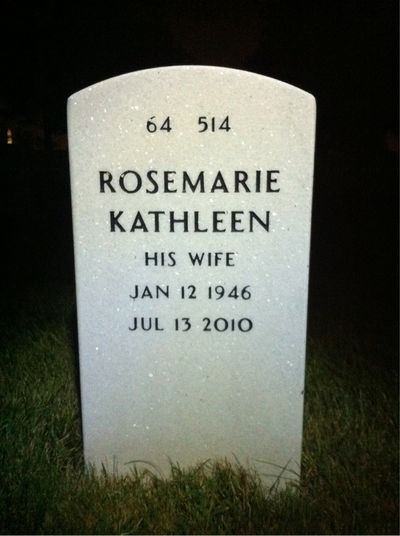 Headstone Back of James Howard Tate. Arlington National Cemetery.