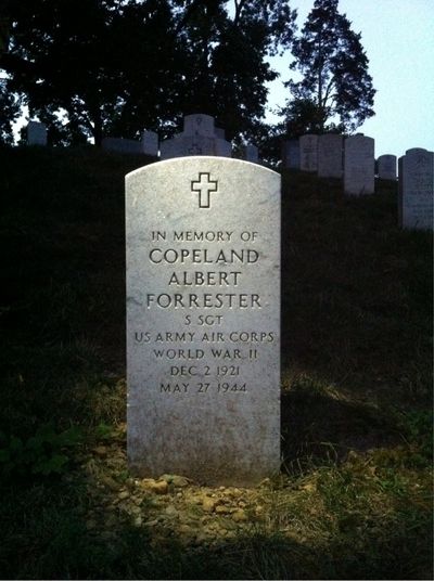 Headstone Front of Copeland Forrester. Arlington National Cemetery.