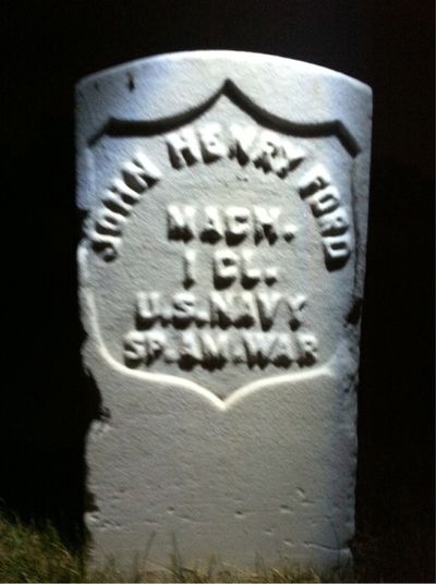 Headstone Front of John Ford. Arlington National Cemetery.
