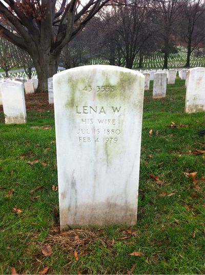 Headstone Back of Allen Guyer. Arlington National Cemetery.