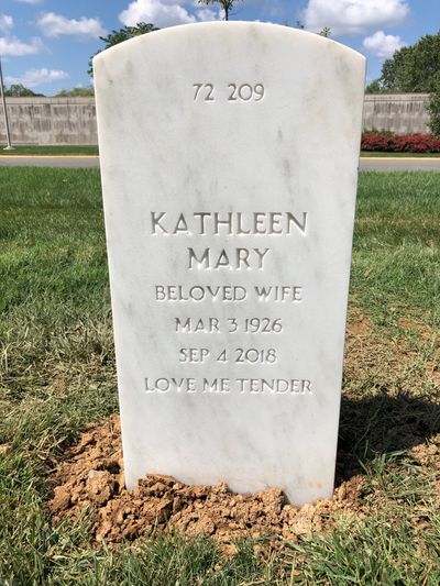 Headstone Back of Gervaice C Bryant. Arlington National Cemetery.