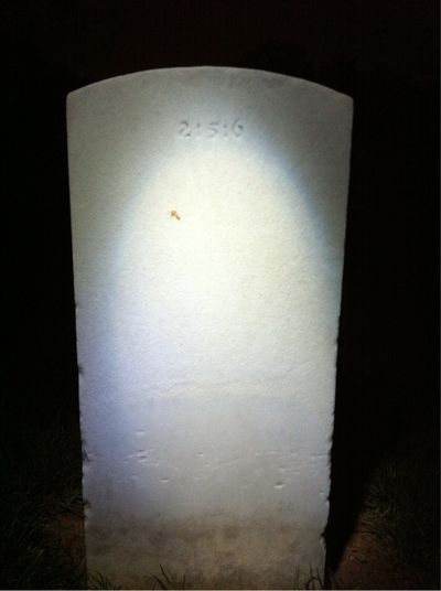 Headstone Back of Ross H. Kaylor. Arlington National Cemetery.