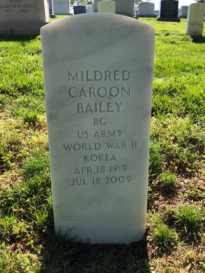 Mildred Bailey — Headstone Front