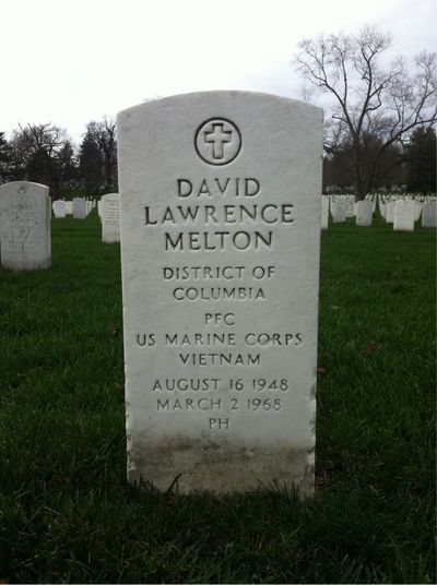 David Melton — Headstone Front
