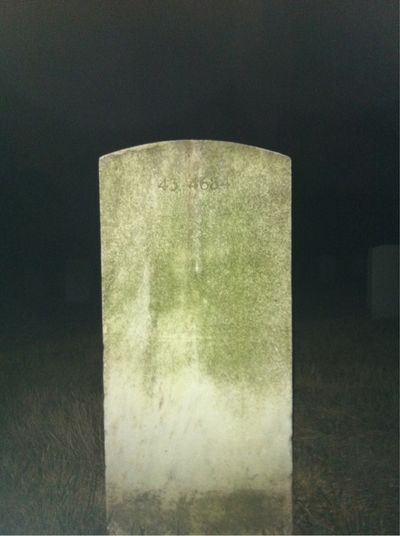 Headstone Back of Alpheus Boykin. Arlington National Cemetery.