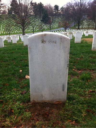 Alphonse Berg — Headstone Back