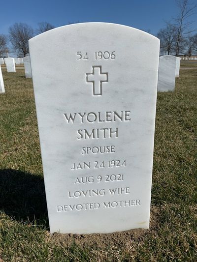 Headstone Back of Charlie R Mcbride. Arlington National Cemetery.
