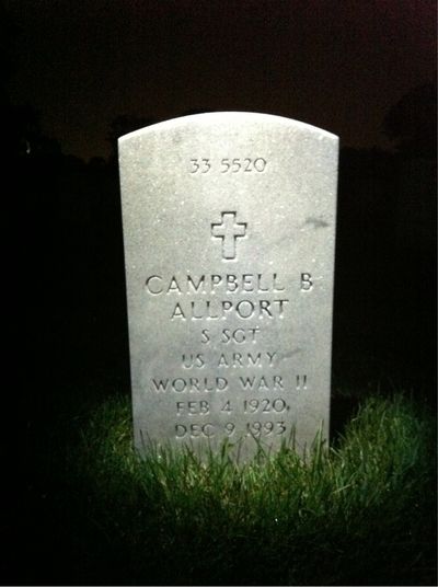 James Allport — Headstone Back