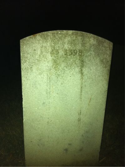Headstone Back of Eva Kenly. Arlington National Cemetery.