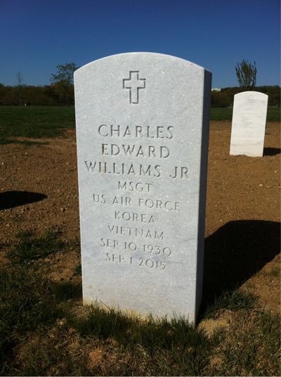 Headstone Front of Charles Edward Williams. Arlington National Cemetery.