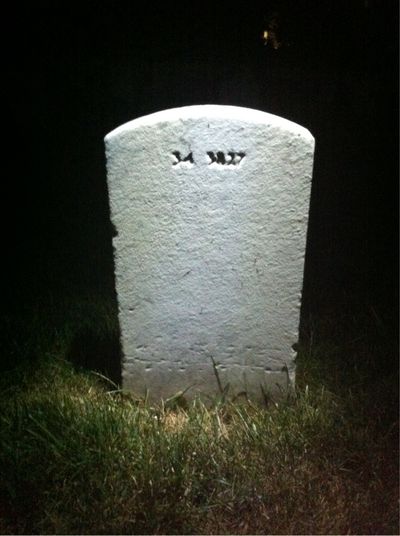 Headstone Back of Richard Reeves. Arlington National Cemetery.