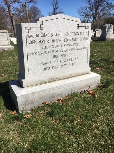 Headstone Front of Katherine Swift. Arlington National Cemetery.
