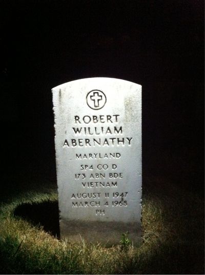 Robert Abernathy — Headstone Front