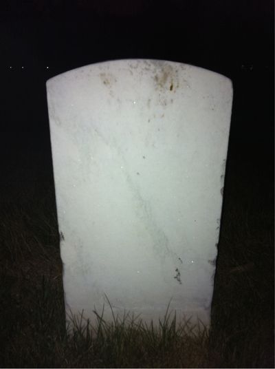 Headstone Back of Frederick Stuehmann. Arlington National Cemetery.