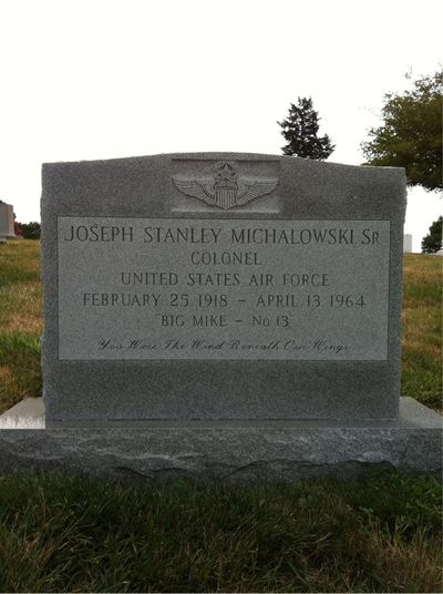 Headstone Front of Joseph Michalowski. Arlington National Cemetery.