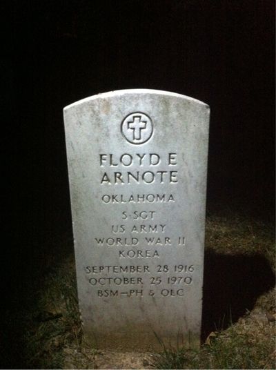 Floyd Arnote — Headstone Front