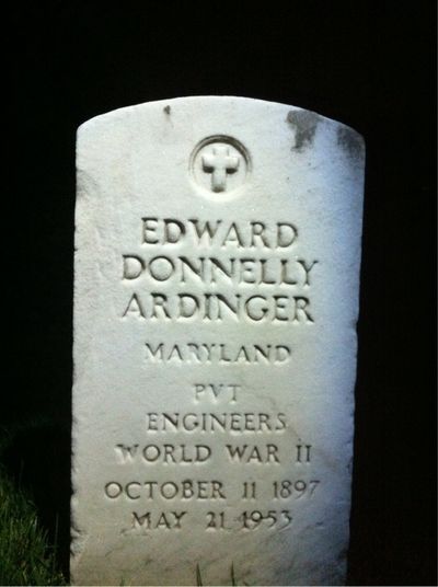 Edward Ardinger — Headstone Front