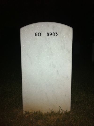 Patrick Arthur — Headstone Back