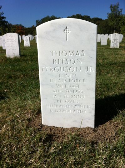 Headstone Front of Mary Ferguson. Arlington National Cemetery.