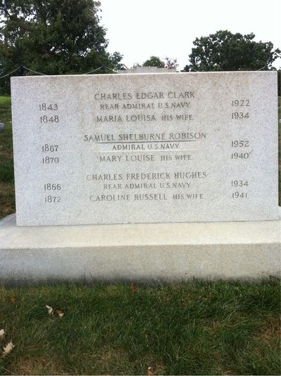 Headstone Front of Samuel Robison. Arlington National Cemetery.