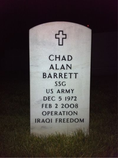 Chad Barrett — Headstone Front