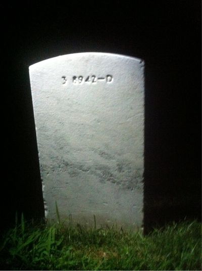 Headstone Back of William Henry Beckwith. Arlington National Cemetery.