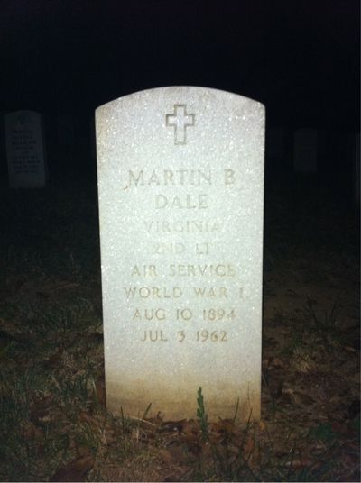 Headstone Front of Hilda Dale. Arlington National Cemetery.