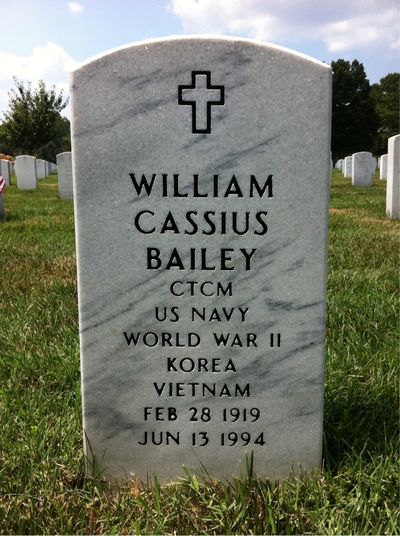 William Bailey — Headstone Front
