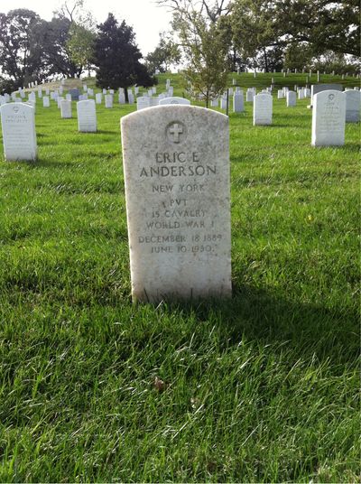 Eric Anderson — Headstone Front