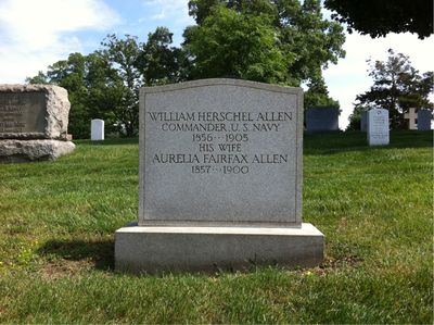 Aurelia Allen — Headstone Front