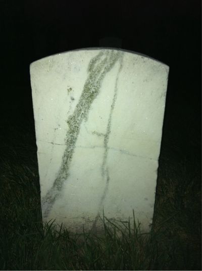 Headstone Back of Charles Fletcher. Arlington National Cemetery.