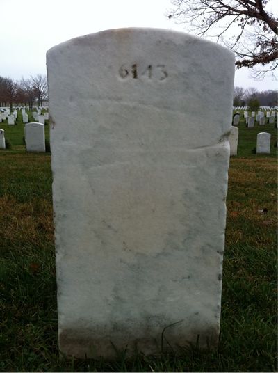Headstone Back of Charles Stewart. Arlington National Cemetery.