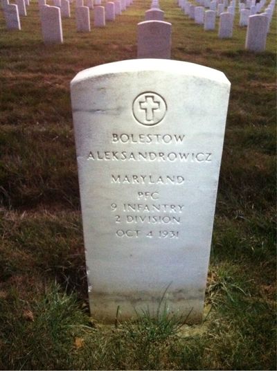 Bolestow Aleksandrowricz — Headstone Front