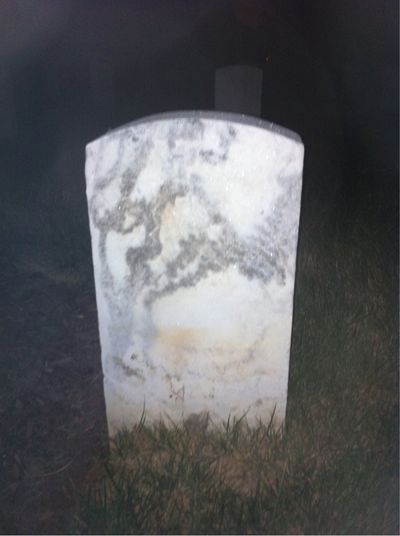 Headstone Back of Abel Griggs. Arlington National Cemetery.